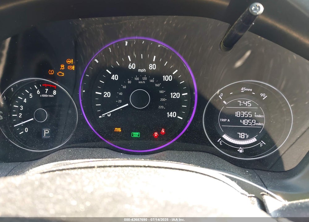 2017 HONDA HR-V VIN: 3CZRU6H38HG700332