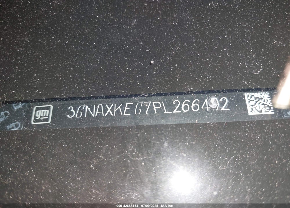 2023 CHEVROLET EQUINOX VIN: 3GNAXKEG7PL266492