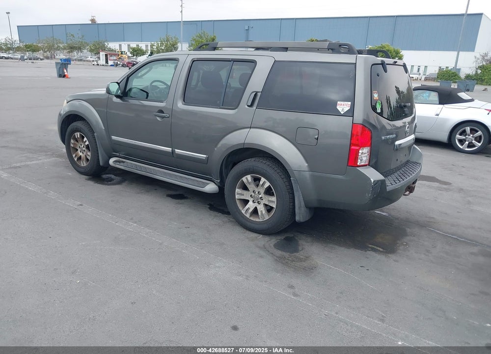 2008 NISSAN PATHFINDER LE VIN: 5N1AR18U28C658237