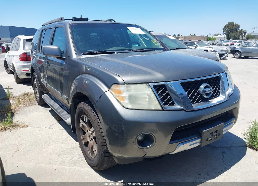 2008 NISSAN PATHFINDER LE VIN: 5N1AR18U28C658237
