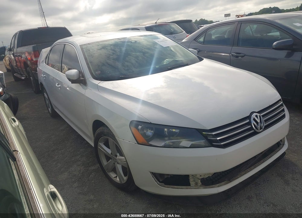 2013 VOLKSWAGEN PASSAT 2.5L SE VIN: 1VWBH7A30DC062874