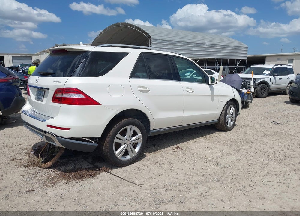 2012 MERCEDES-BENZ ML-CLASS VIN: 4JGDA5HB5CA046130