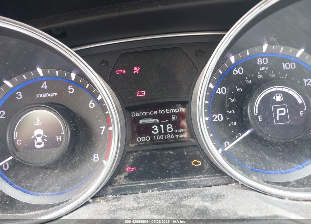 2013 HYUNDAI SONATA VIN: 5NPEB4AC4DH782876