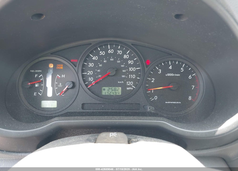 2004 SUBARU IMPREZA OUTBACK SPORT VIN: JF1GG68504H819407