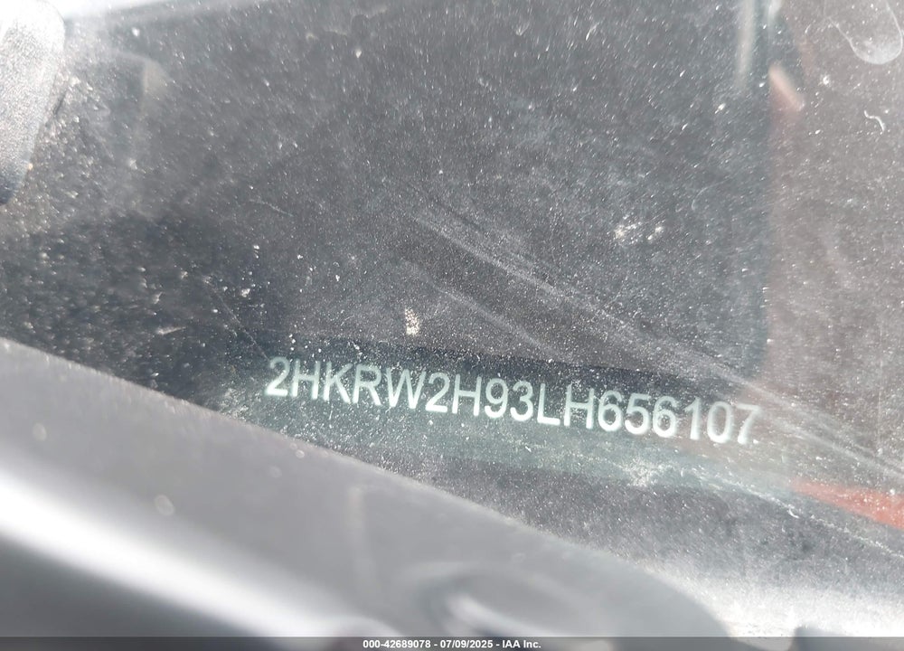 2020 HONDA CR-V VIN: 2HKRW2H93LH656107