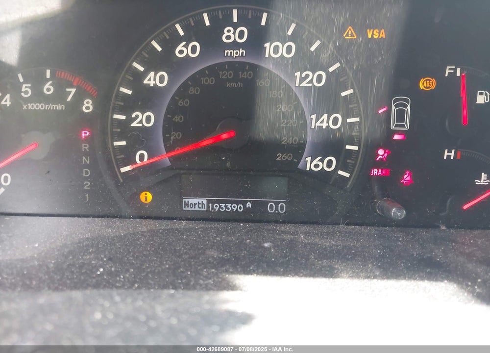 2005 HONDA ODYSSEY TOURING VIN: 5FNRL38825B002058