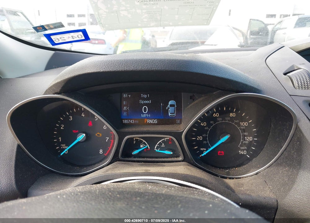 2017 FORD ESCAPE VIN: 1FMCU0F71HUB60300