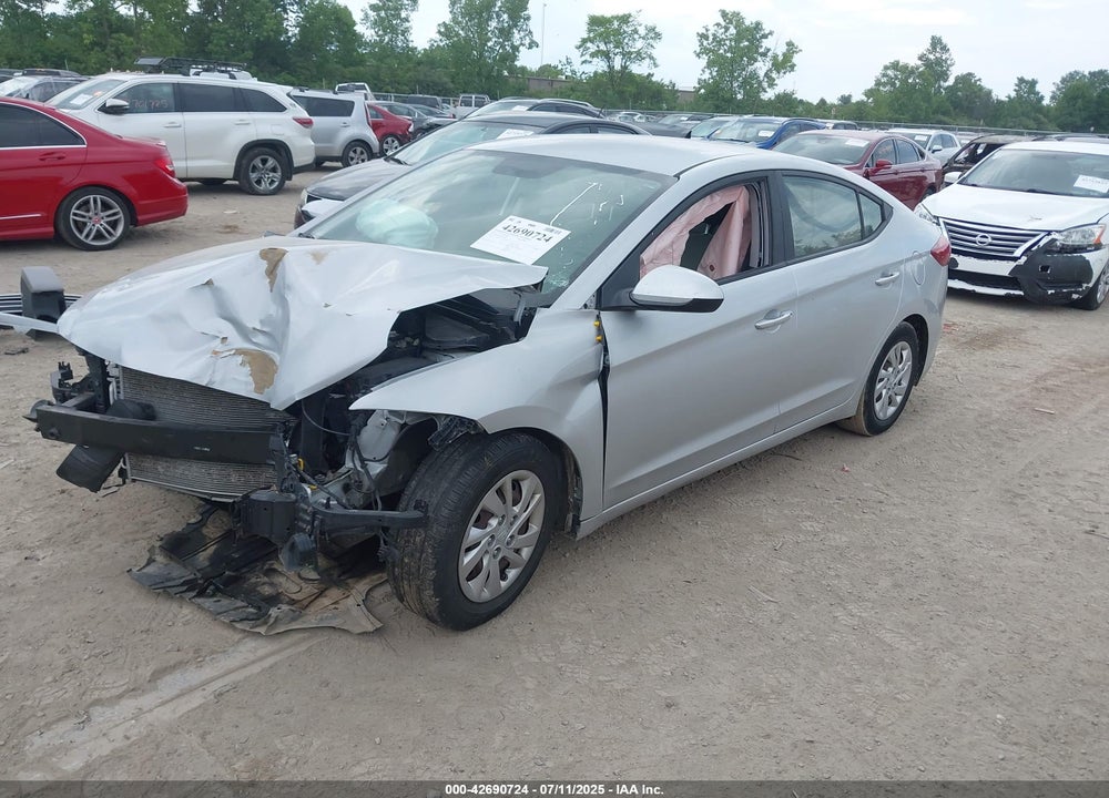 2017 HYUNDAI ELANTRA VIN: KMHD74LF9HU149687