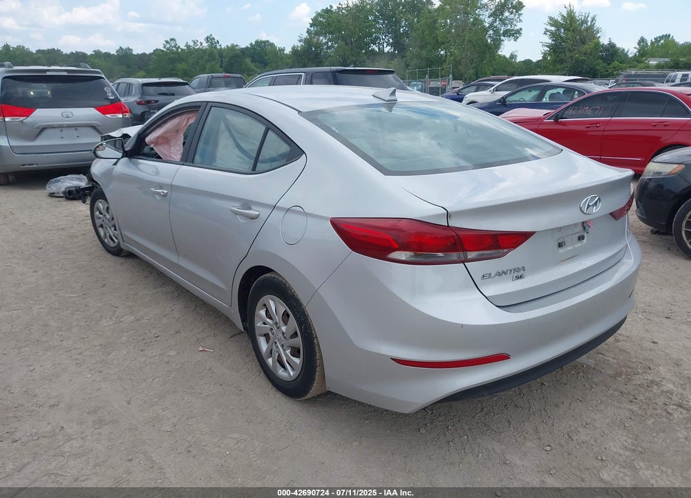 2017 HYUNDAI ELANTRA VIN: KMHD74LF9HU149687