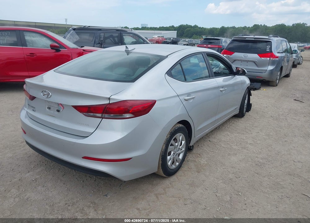 2017 HYUNDAI ELANTRA VIN: KMHD74LF9HU149687