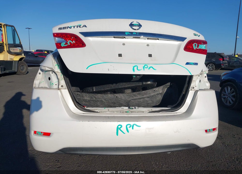 2013 NISSAN SENTRA SV VIN: 3N1AB7AP6DL700068