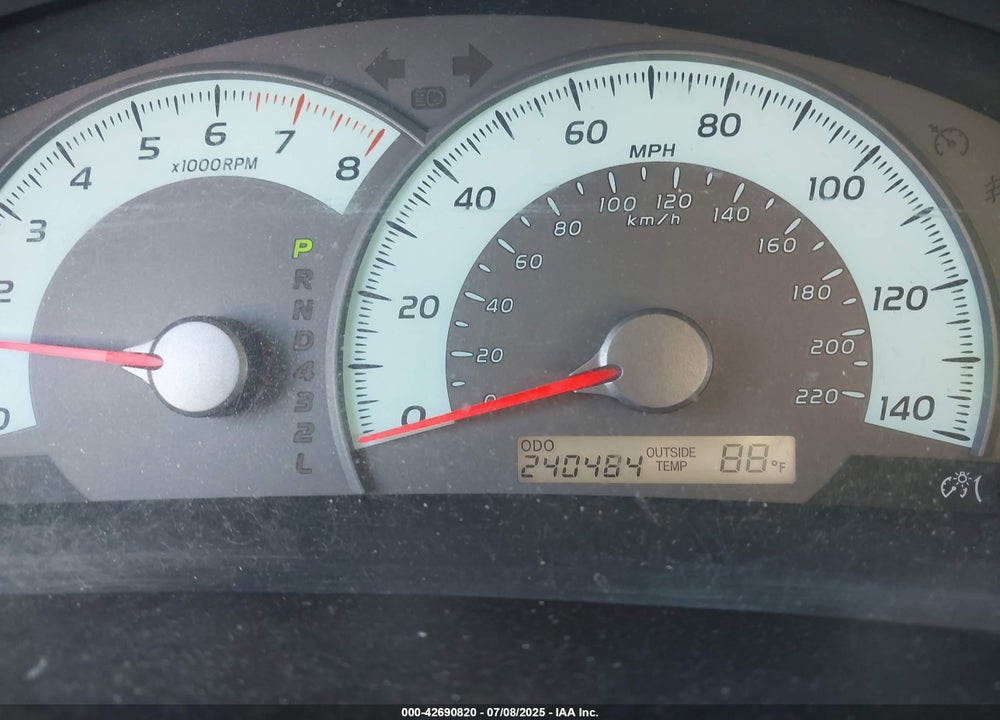 2007 TOYOTA CAMRY SE VIN: 4T1BE46K97U052588