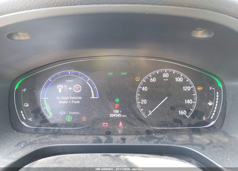 2020 HONDA INSIGHT VIN: 19XZE4F92LE000518