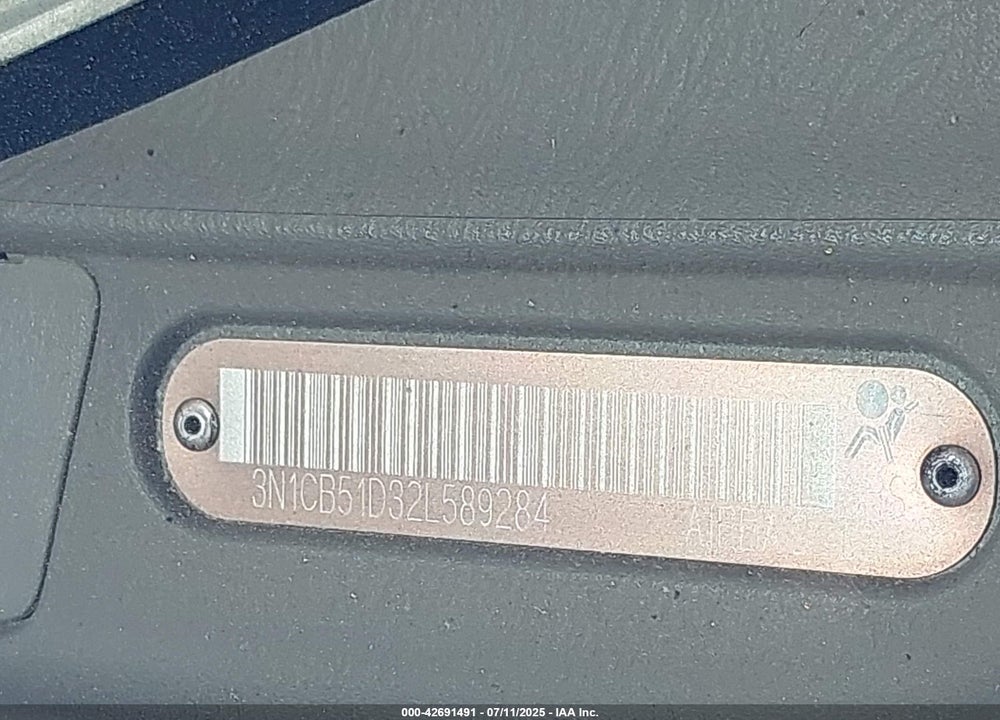 2002 NISSAN SENTRA GXE VIN: 3N1CB51D32L589284