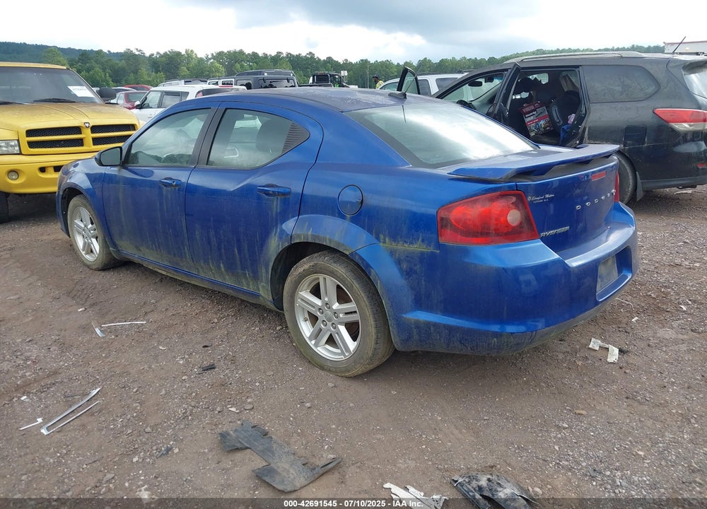 2012 DODGE AVENGER VIN: 1C3CDZCB6CN162603
