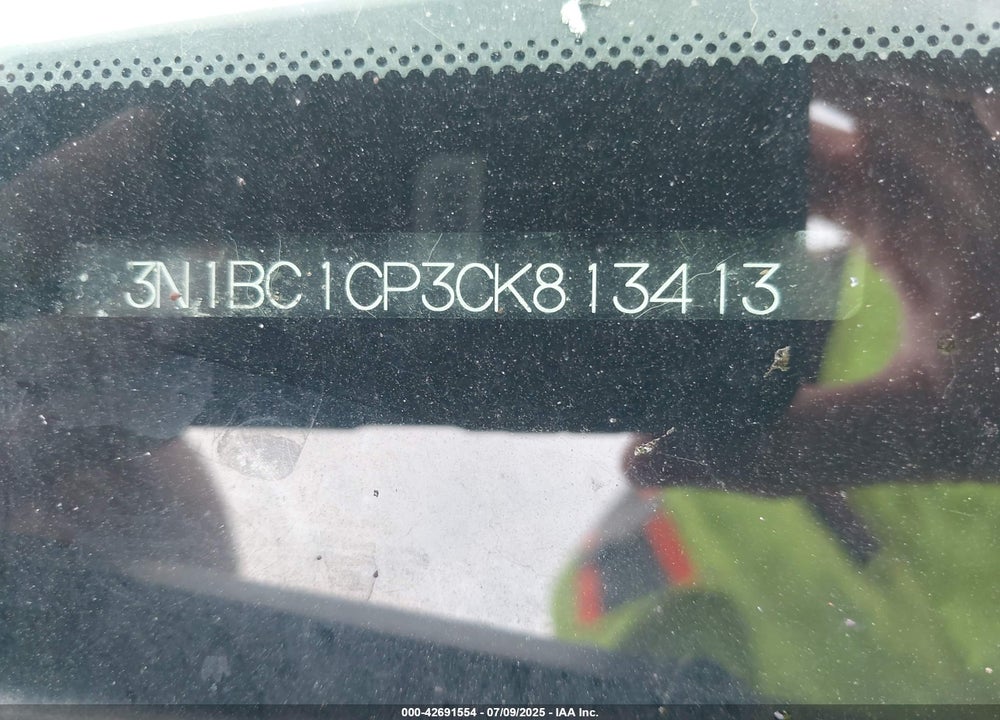 2012 NISSAN VERSA VIN: 3N1BC1CP3CK813413