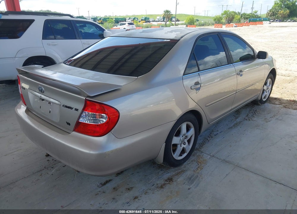 2002 TOYOTA CAMRY SE V6 VIN: 4T1BF30K72U509682