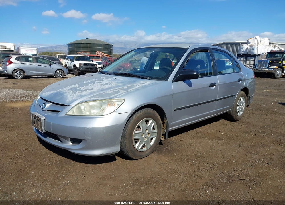 2005 HONDA CIVIC VP VIN: 2HGES16495H500601