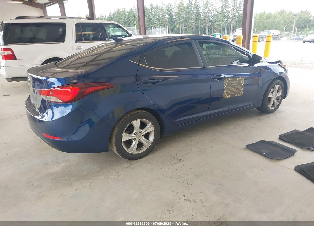2016 HYUNDAI ELANTRA VALUE EDITION VIN: 5NPDH4AE6GH736529