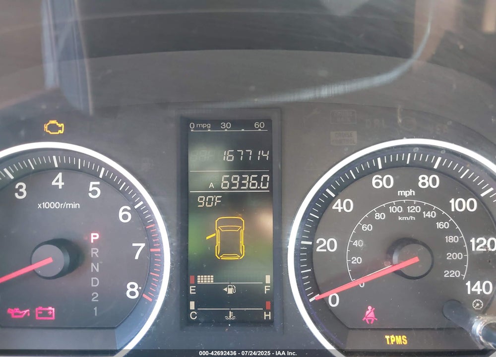 2007 HONDA CR-V EX VIN: JHLRE38547C017180
