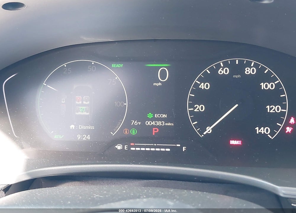 2025 HONDA CIVIC HYBRID VIN: 2HGFE4F81SH322436