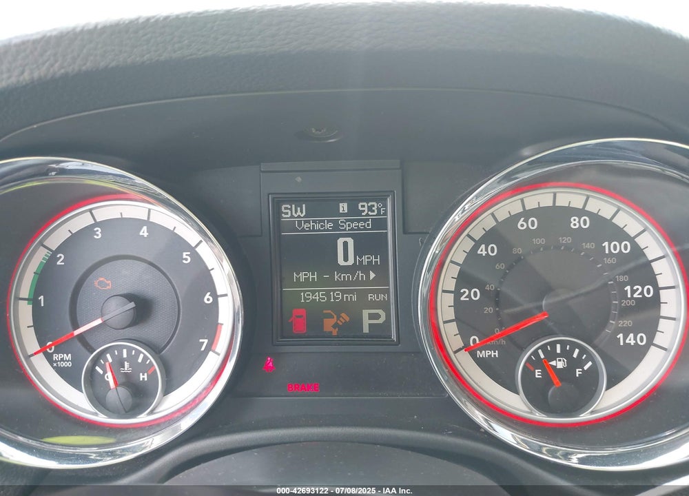 2013 DODGE DURANGO VIN: 1C4RDHAGXDC500144