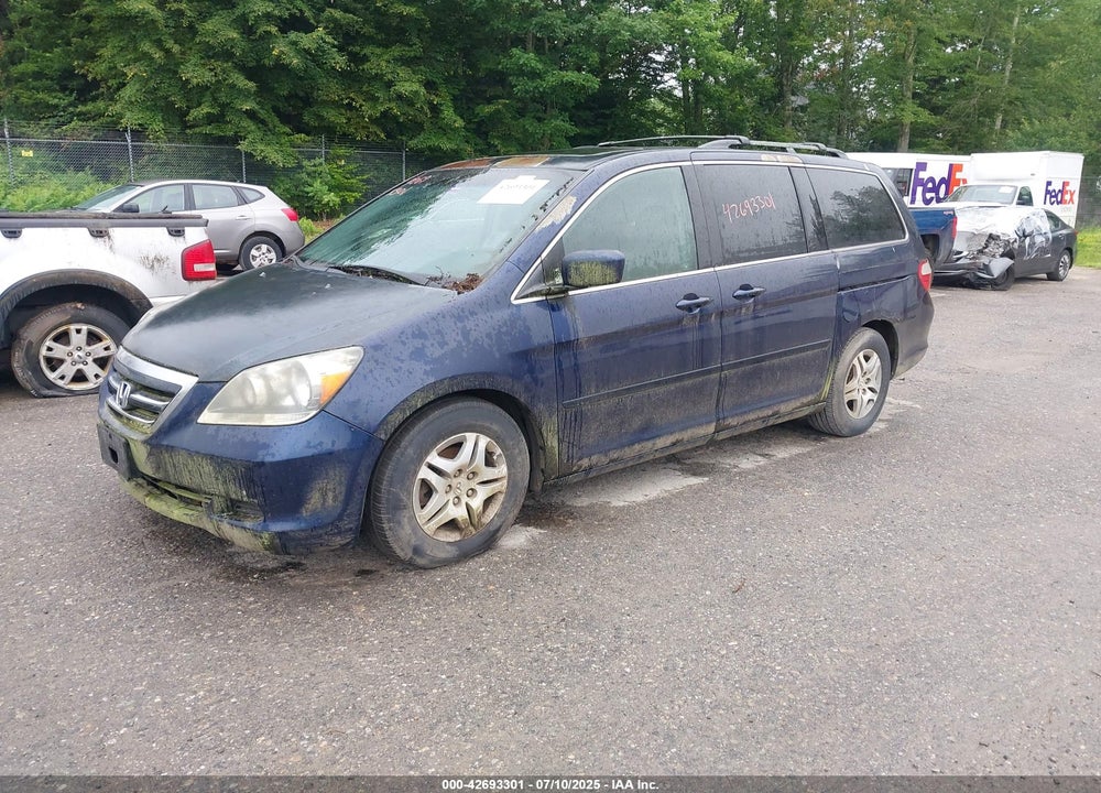 2005 HONDA ODYSSEY EX-L VIN: 5FNRL38725B001662