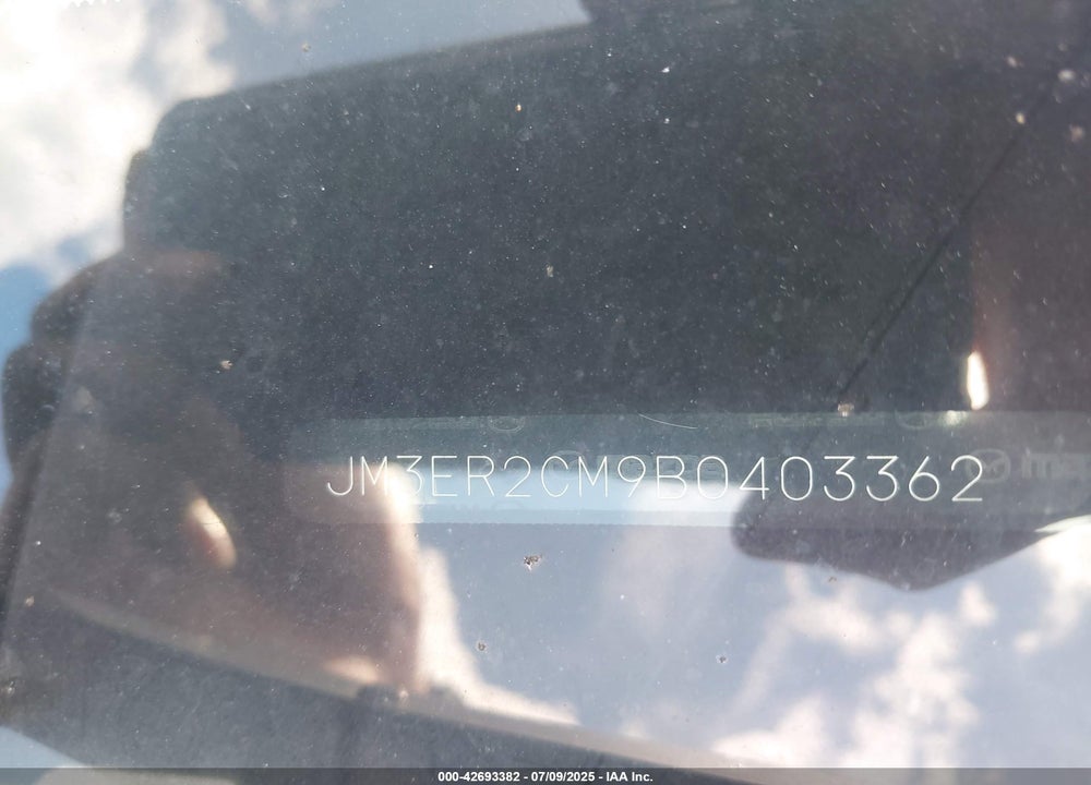2011 MAZDA CX-7 VIN: JM3ER2CM9B0403362