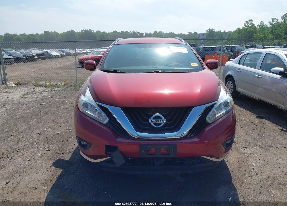 2016 NISSAN MURANO VIN: 5N1AZ2MH1GN135325