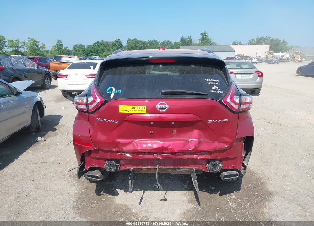 2016 NISSAN MURANO VIN: 5N1AZ2MH1GN135325