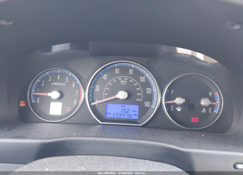 2008 HYUNDAI SANTA FE VIN: 5NMSG73D58H202291