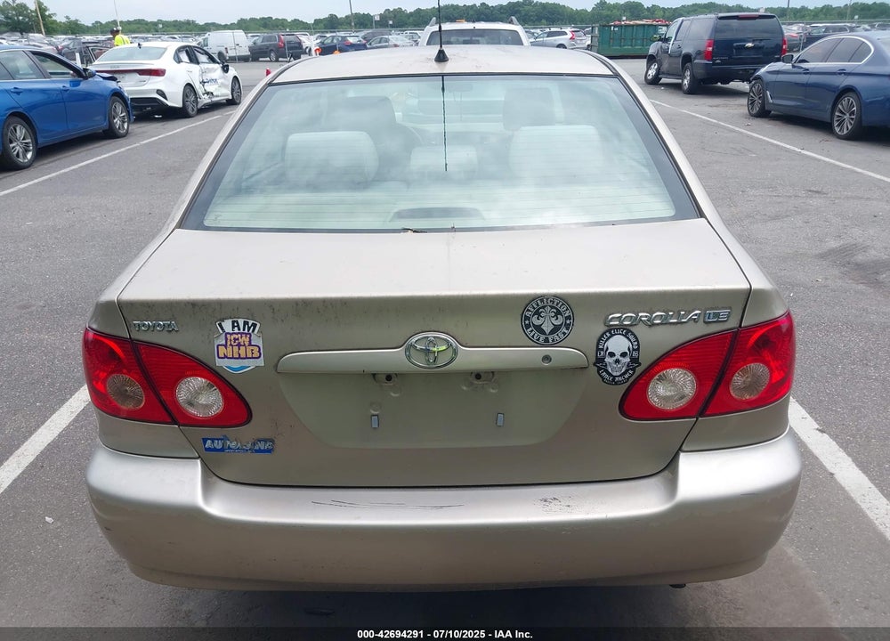 2005 TOYOTA COROLLA LE VIN: 2T1BR30E15C378532
