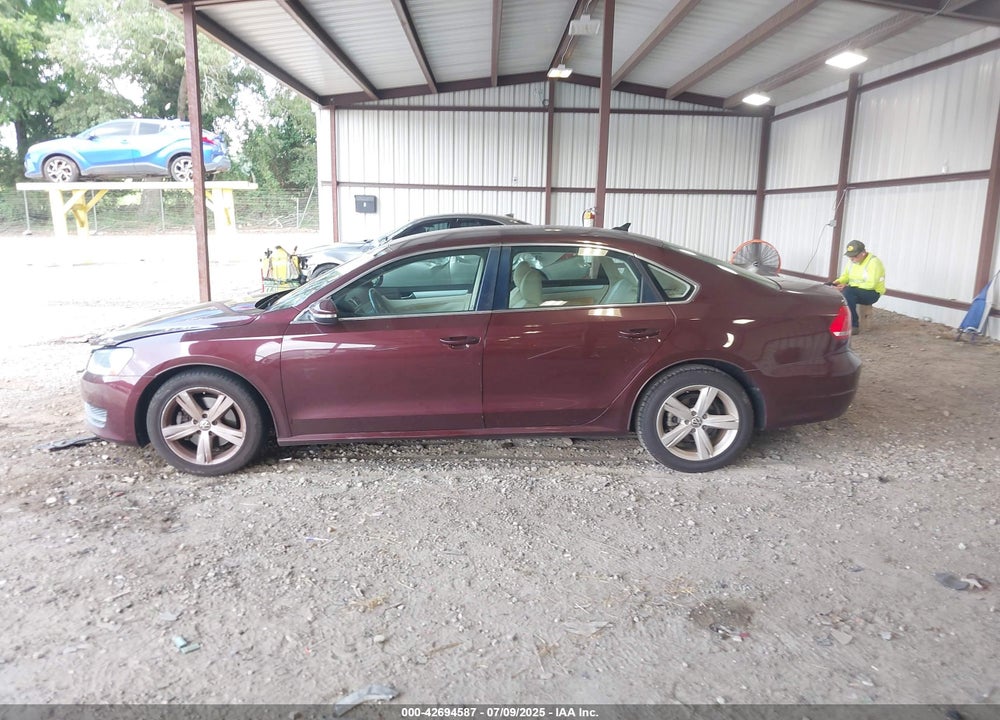 2012 VOLKSWAGEN PASSAT VIN: 1VWBP7A39CC082042