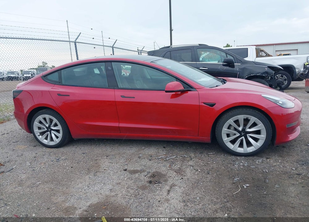 2022 TESLA MODEL 3 VIN: 5YJ3E1EAXNF187276
