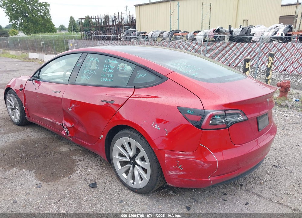 2022 TESLA MODEL 3 VIN: 5YJ3E1EAXNF187276