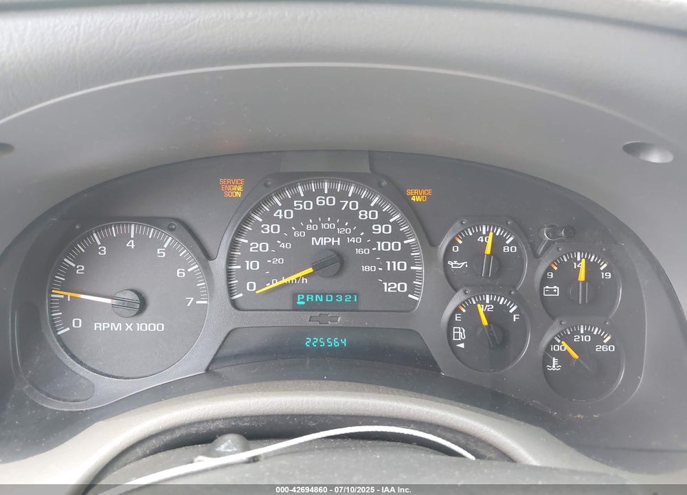2004 CHEVROLET TRAILBLAZER LS VIN: 1GNDT13S942135507