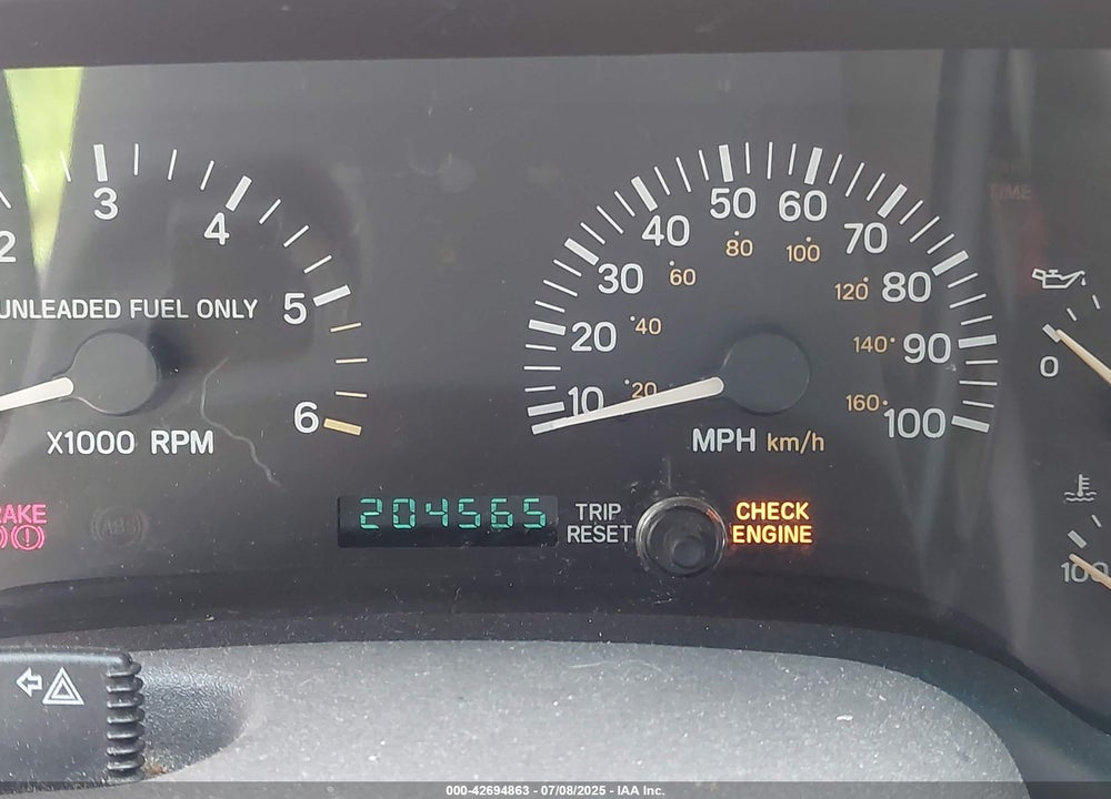 1998 JEEP CHEROKEE CLASSIC/SPORT VIN: 1J4FJ68S7WL192924