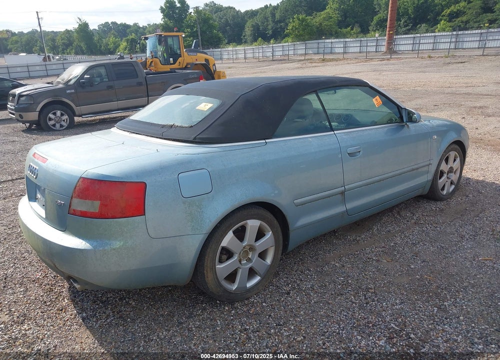 2005 AUDI A4 1.8T VIN: WAUAC48H15K018660