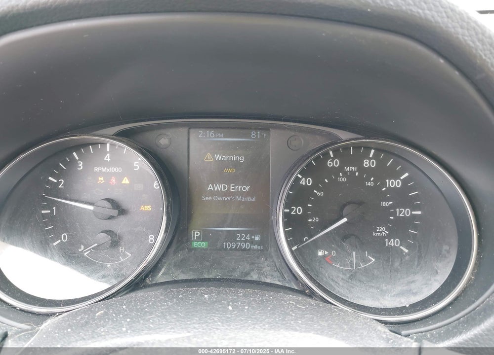 2017 NISSAN ROGUE SV VIN: KNMAT2MV5HP565974
