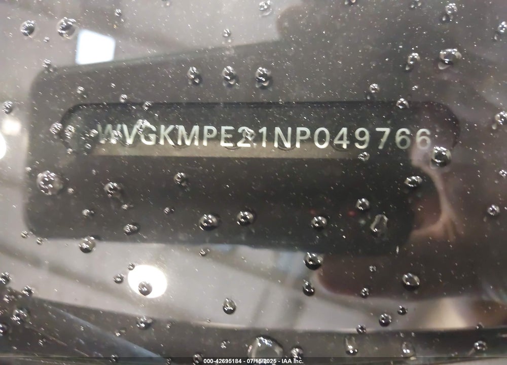 2022 VOLKSWAGEN ID.4 VIN: WVGKMPE21NP049766