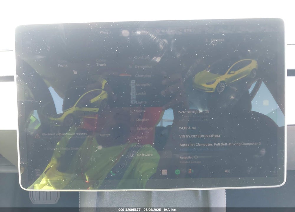 2023 TESLA MODEL 3 VIN: 5YJ3E1EBXPF416194