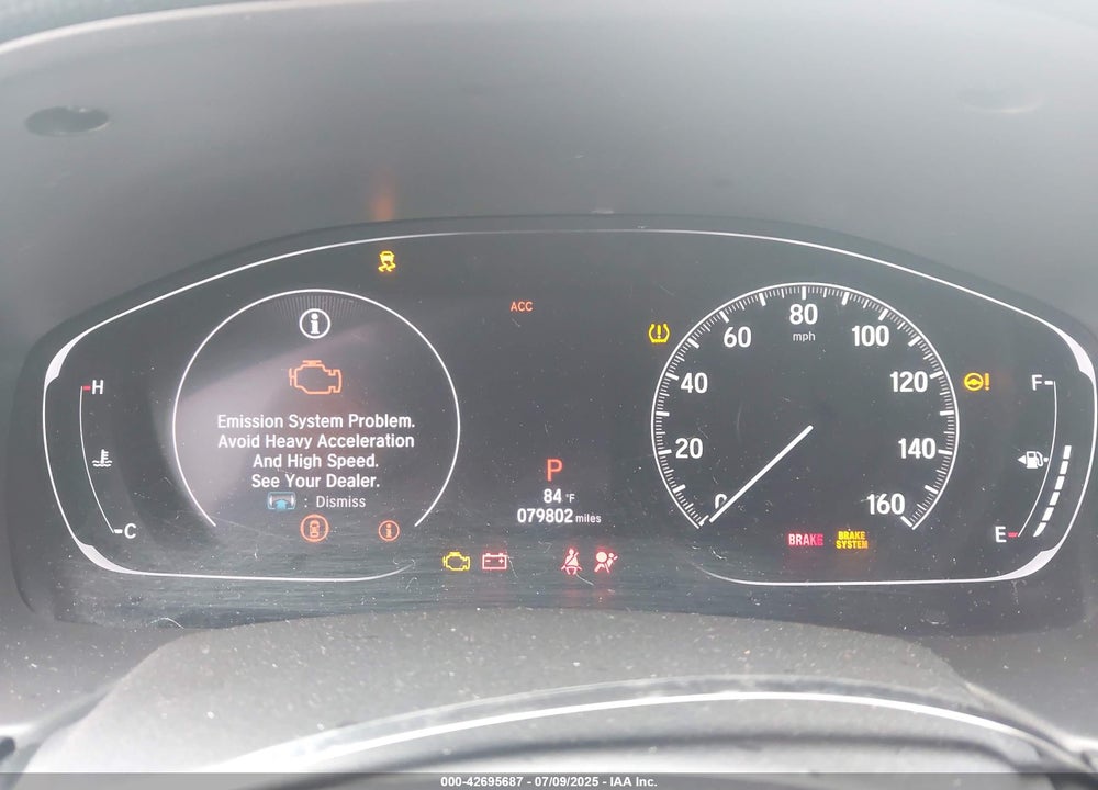 2019 HONDA ACCORD VIN: 1HGCV1F5XKA093504