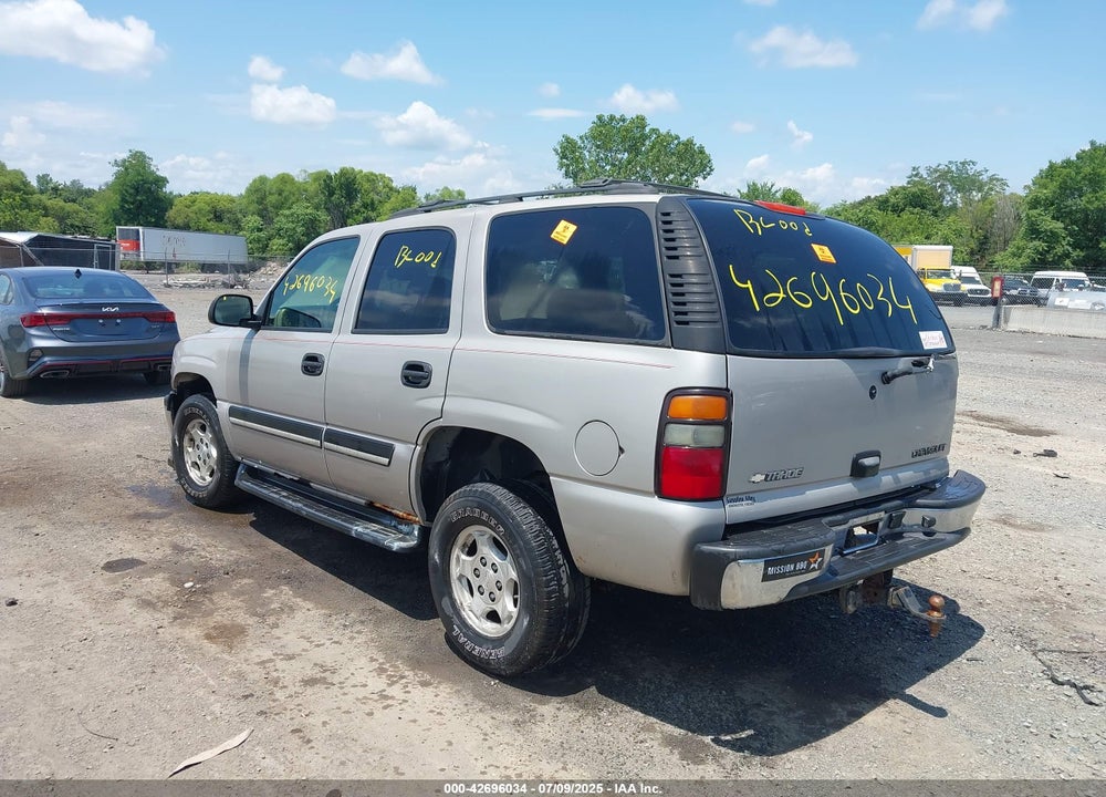 2005 CHEVROLET TAHOE VIN: 1GNEK13T95J102868