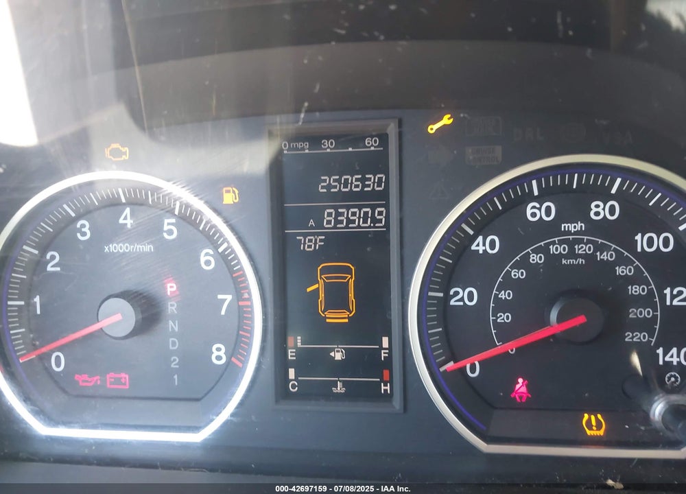 2008 HONDA CR-V VIN: 5J6RE38518L009921