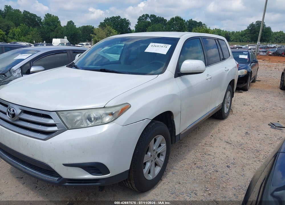 2013 TOYOTA HIGHLANDER BASE V6 VIN: 5TDZK3EH2DS106454