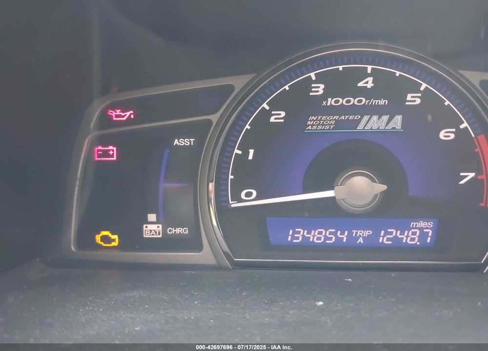 2009 HONDA CIVIC HYBRID VIN: JHMFA362X9S001125