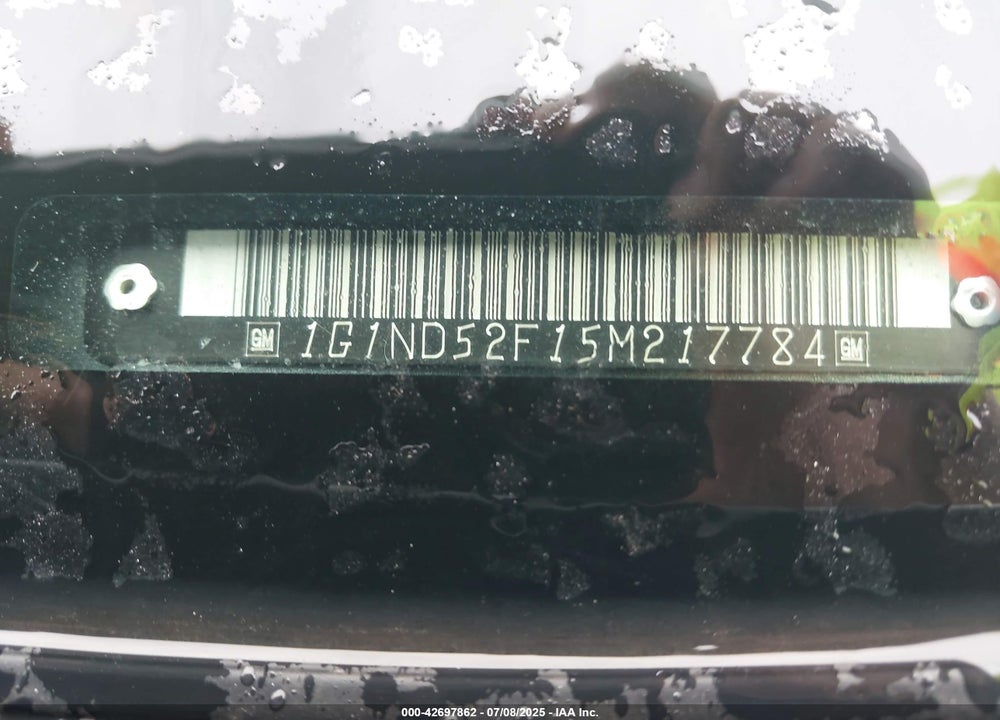 2005 CHEVROLET CLASSIC VIN: 1G1ND52F15M217784