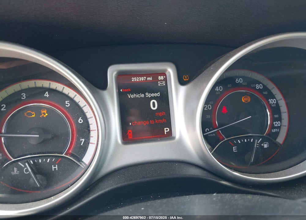 2016 DODGE JOURNEY VIN: 3C4PDCBG5GT130884