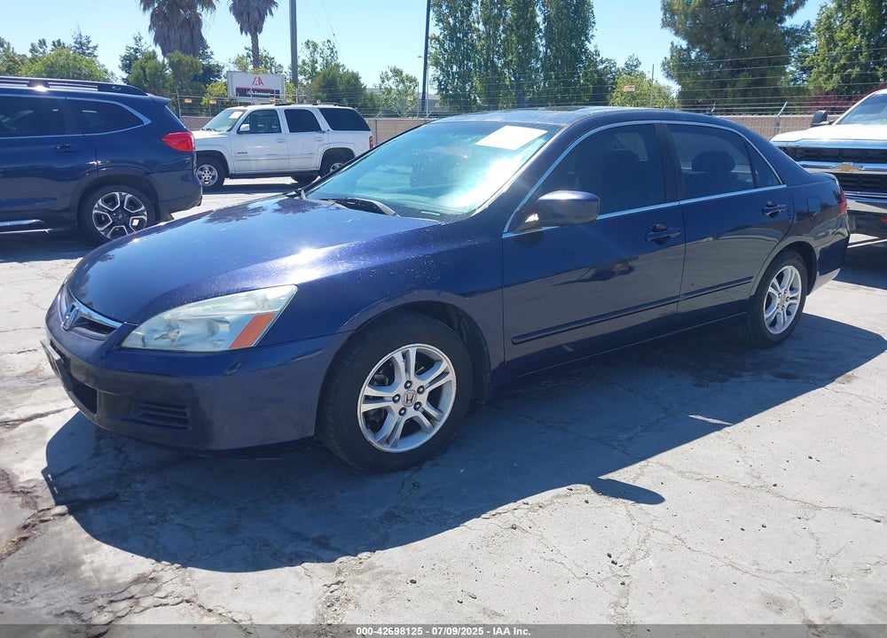 2007 HONDA ACCORD 2.4 EX VIN: 1HGCM567X7A101345