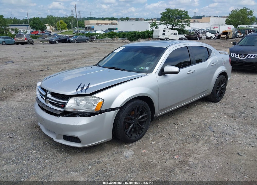2012 DODGE AVENGER VIN: 1C3CDZCB1CN286987